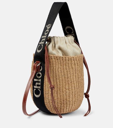 Chloé Bolso saco Woody Mini con piel - Chloe - Modalova