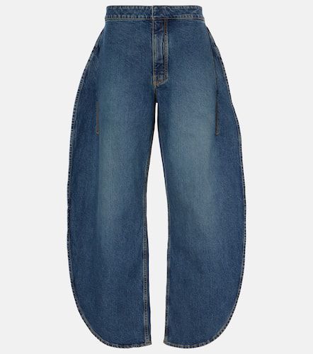 Alaïa High-Rise Barrel Jeans Petal - Alaia - Modalova