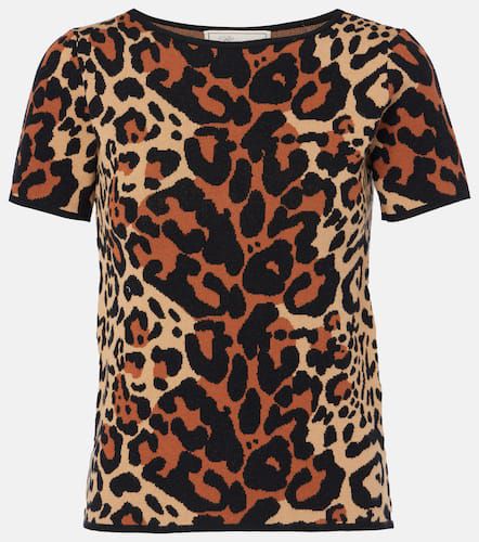 Top Shoert con stampa leopardata - Blumarine - Modalova