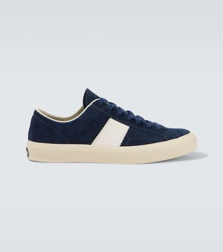 Sneakers Cambridge aus Veloursleder mit Leder - Tom Ford - Modalova