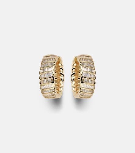 Zoe 18kt hoop earrings with diamonds - Anita Ko - Modalova