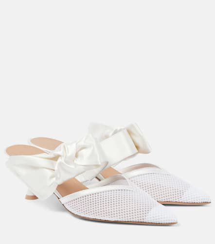 Marie 45 bow-detail mesh mules - Malone Souliers - Modalova