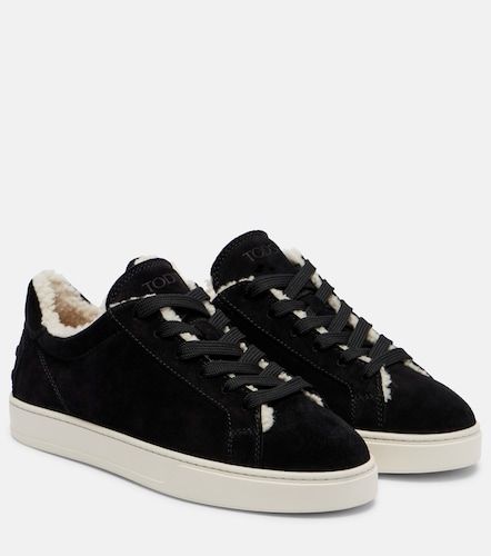 Cassetta shearling-lined suede sneakers - Tod's - Modalova
