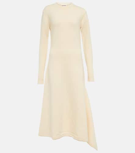 Asymmetric knit wool midi dress - Jil Sander - Modalova