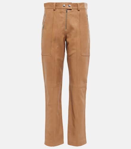 Anazia straight leather pants - Isabel Marant - Modalova