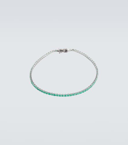 Bracciale tennis in oro nero 18kt con smeraldi - Shay Jewelry - Modalova