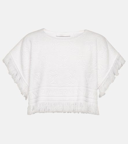 Natura linen bra top in white - Zimmermann