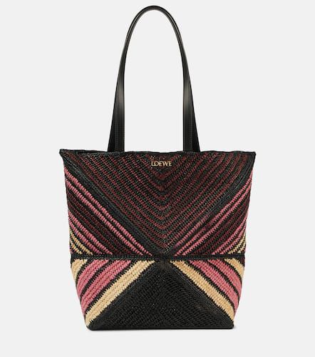 Paula's Ibiza - Borsa Puzzle Fold Medium in rafia - Loewe - Modalova