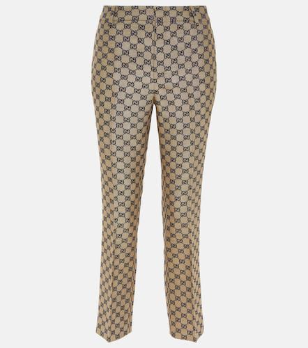 Gucci Gerade Hose GG aus Canvas - Gucci - Modalova