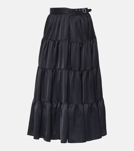 Pleated satin wrap skirt - Noir Kei Ninomiya - Modalova