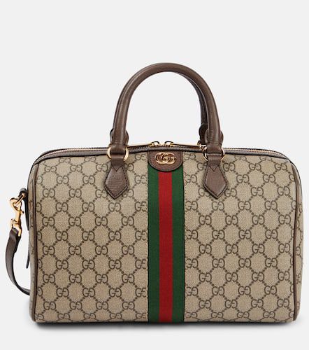 Bolso Ophidia Medium de lona GG con Web - Gucci - Modalova