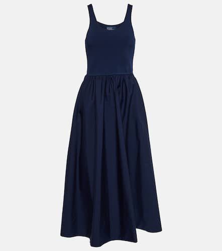 Scoop-neck gathered midi dress - Polo Ralph Lauren - Modalova