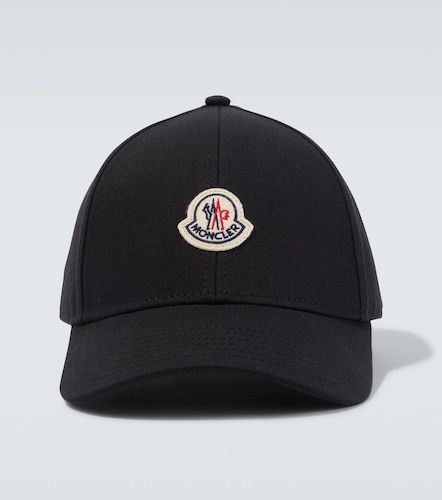 Logo cotton twill baseball cap - Moncler - Modalova