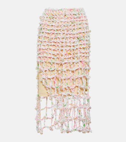 Beaded crochet midi skirt - Susan Fang - Modalova