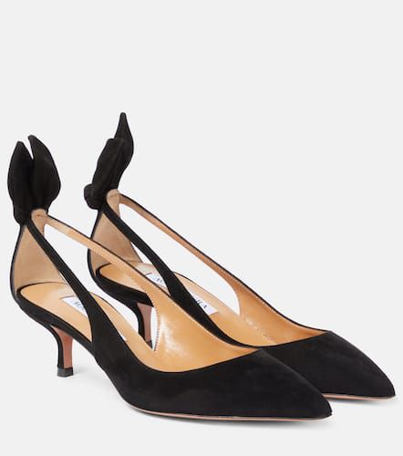 Aquazzura Pumps Bow Tie 50 in suede - Aquazzura - Modalova