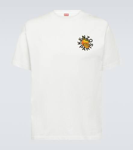 T-shirt in jersey di cotone con logo - Kenzo - Modalova