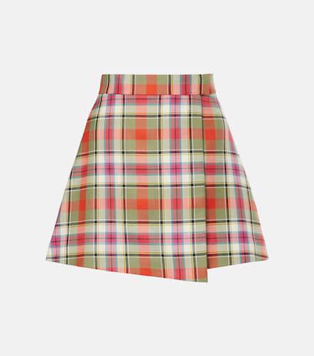 Cut Off checked wool miniskirt - Vivienne Westwood - Modalova