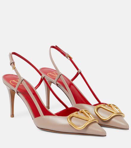 VLogo leather slingback pumps - Valentino Garavani - Modalova