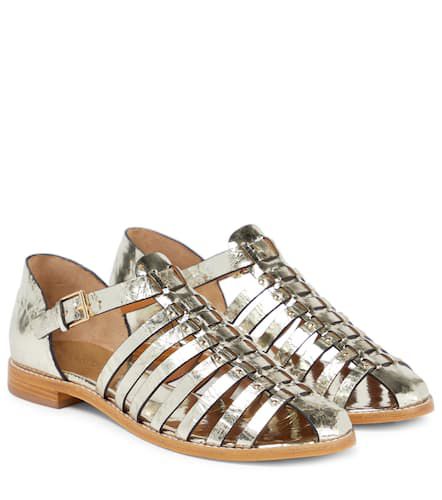 Metallic leather fisherman sandals - Tory Burch - Modalova