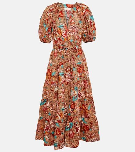 Robe midi Olina imprimée en coton - Ulla Johnson - Modalova