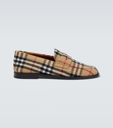 Mocasines de fieltro de lana con Check - Burberry - Modalova