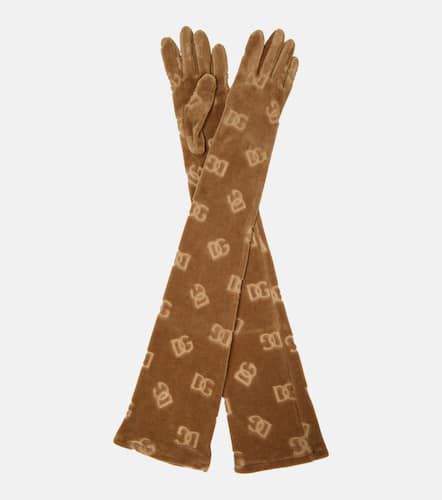 Handschuhe DG aus Chenille - Dolce&Gabbana - Modalova
