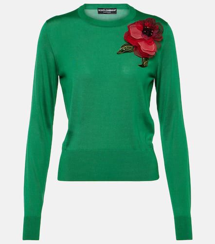 Verzierter Pullover aus Seide - Dolce&Gabbana - Modalova