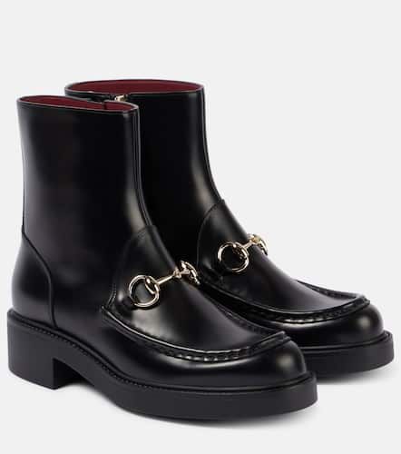 Gucci Horsebit leather ankle boots - Gucci - Modalova