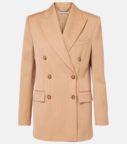 Blazer cruzado de lana a rayas - Stella McCartney - Modalova