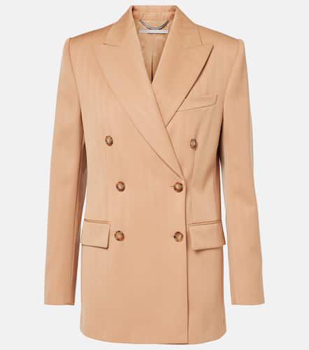 Blazer doppiopetto in lana a righe - Stella McCartney - Modalova