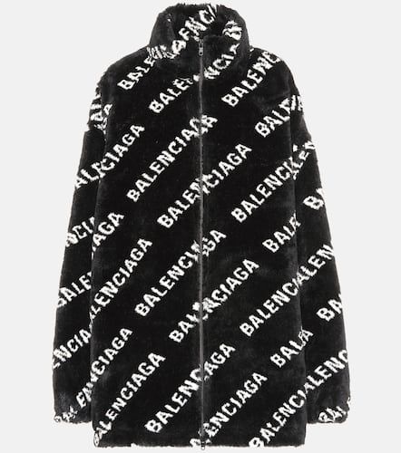 Balenciaga Logo faux fur jacket - Balenciaga - Modalova