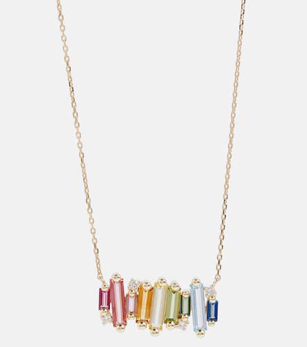 Halskette aus 14kt Gelbgold mit Edelsteinen - Suzanne Kalan - Modalova