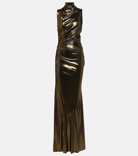 Cutout ruched metallic gown - Blumarine - Modalova