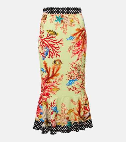 Capri printed silk-blend midi skirt - Dolce&Gabbana - Modalova