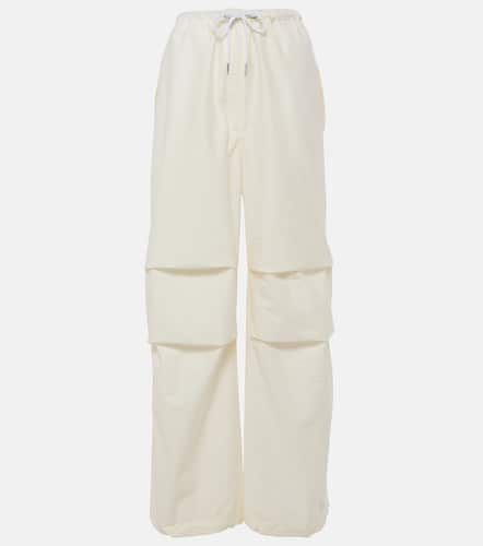 Mid-rise cotton-blend wide-leg pants - Acne Studios - Modalova