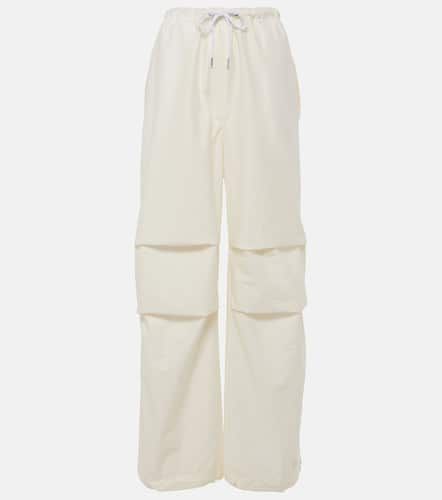 Mid-rise cotton-blend wide-leg pants - Acne Studios - Modalova