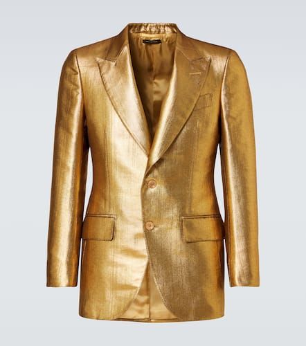 Blazer Dyllan in canvas metallizzato - Tom Ford - Modalova