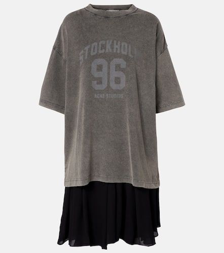 Robe Ennie en coton à logo - Acne Studios - Modalova