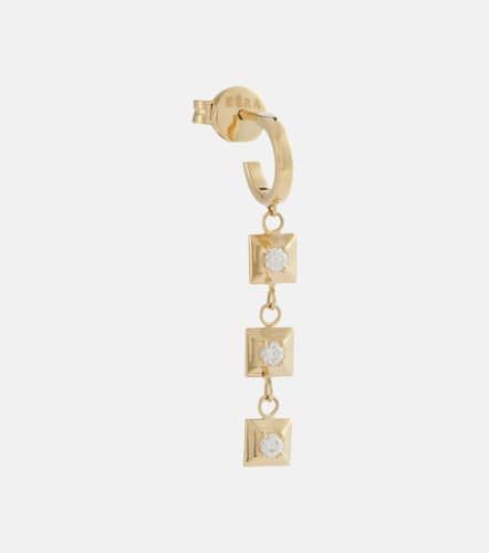 Mini 18kt single earring with diamonds - Eera - Modalova