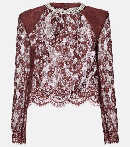 Top de encaje adornado - Self-Portrait - Modalova