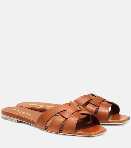 Tribute Nu Pieds 05 leather slides - Saint Laurent - Modalova