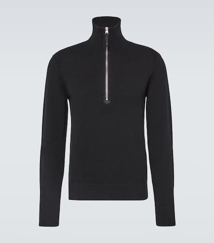 Wool and cashmere-blend half-zip sweater - Tom Ford - Modalova
