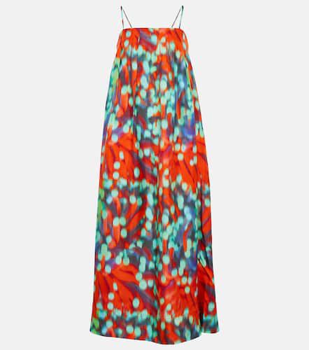 Heather printed silk maxi dress - Asceno - Modalova