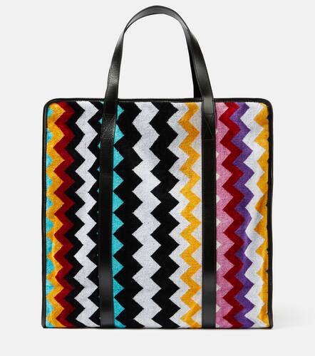 Tote Cyrus aus Baumwollfrottee mit Leder - Missoni - Modalova