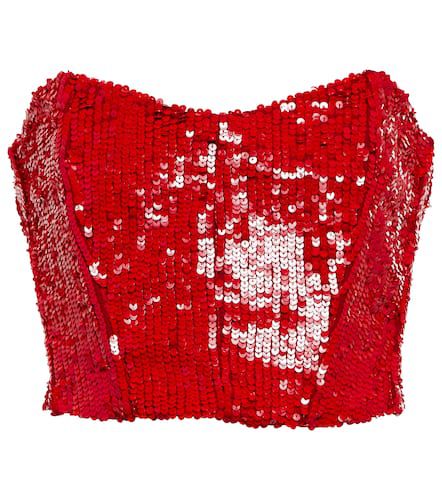 Bustier Oviedo con paillettes - The Mannei - Modalova