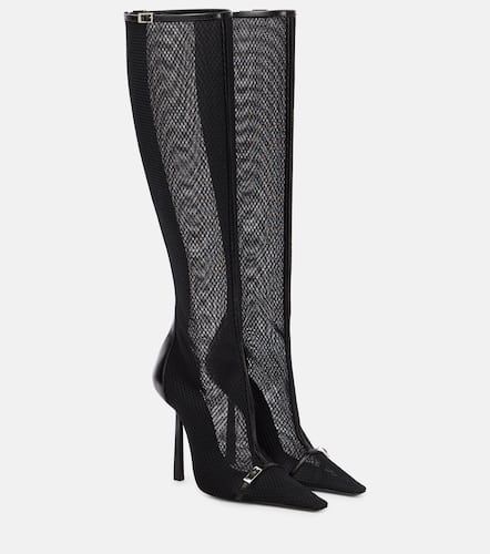 Oxalis mesh knee-high boots - Saint Laurent - Modalova