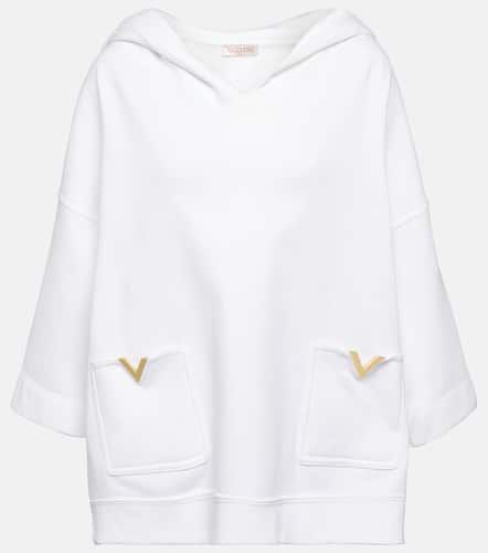VGold cotton-blend jersey hoodie - Valentino - Modalova