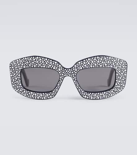 Crystal-embellished round sunglasses - Loewe - Modalova