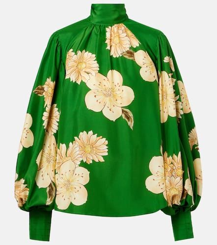 Alémais Blusa Sage de seda floral - Alemais - Modalova
