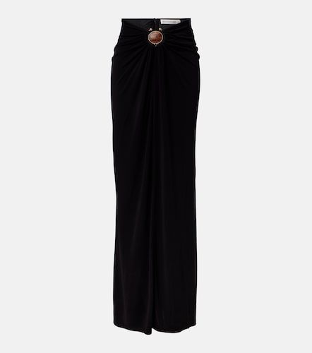 Embellished gathered jersey maxi skirt - Christopher Esber - Modalova